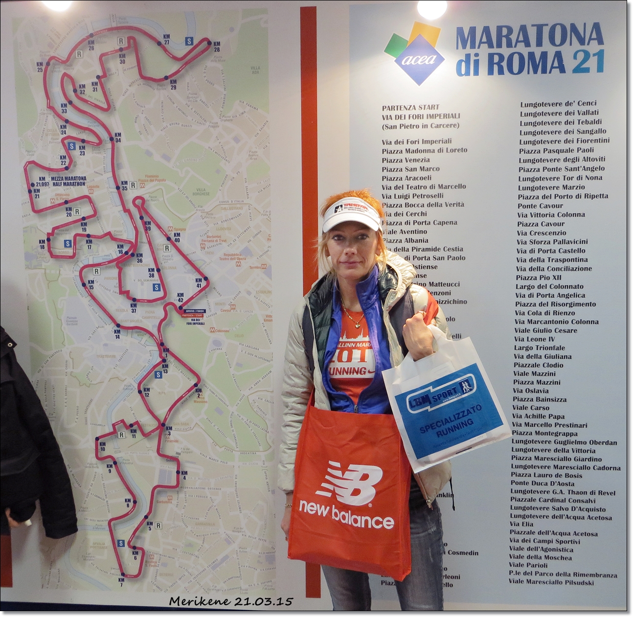 Merka ja Rooma maratoni rada
